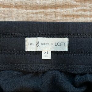 Lou & Grey Black Cotton Skirt